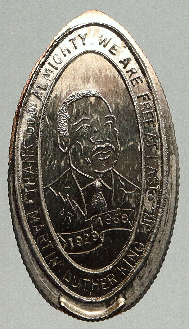 1968 United States Martin Luther King, Jr. Memorial OLD ELONGATED DIME i93504