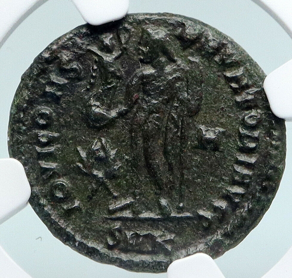 LICINIUS I Authentic Ancient Genuine Roman Coin JUPITER ZEUS VICTORY NGC i89697