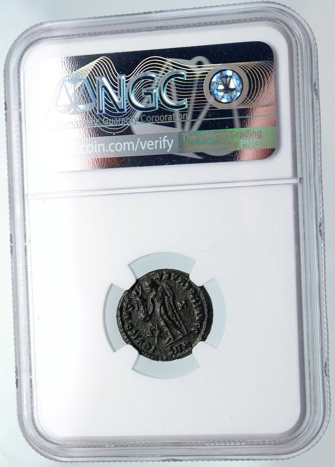 LICINIUS I Authentic Ancient Genuine Roman Coin JUPITER ZEUS VICTORY NGC i89697