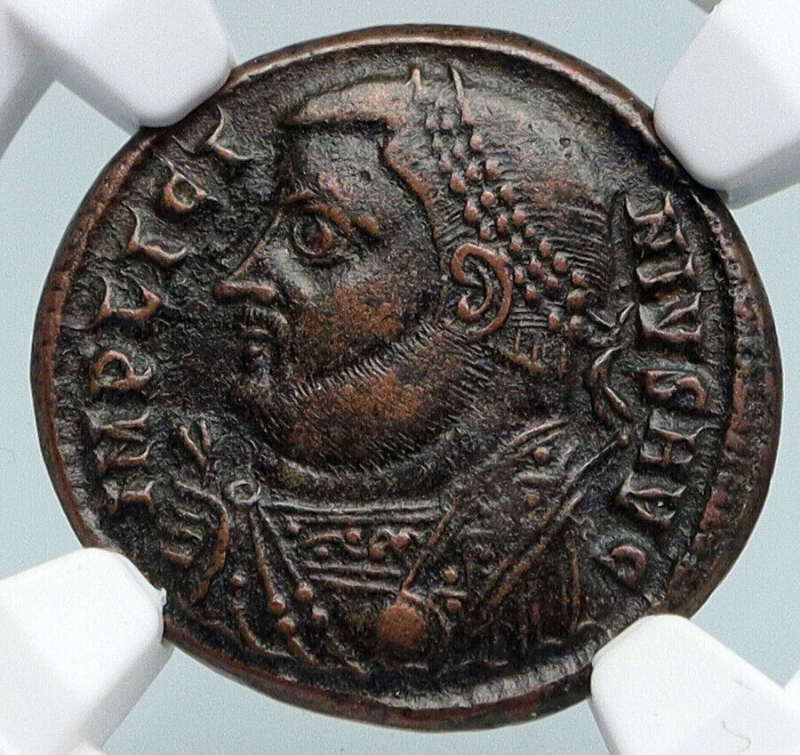 LICINIUS I Authentic Ancient 317AD Nicomedia OLD Roman Coin JUPITER NGC i89724