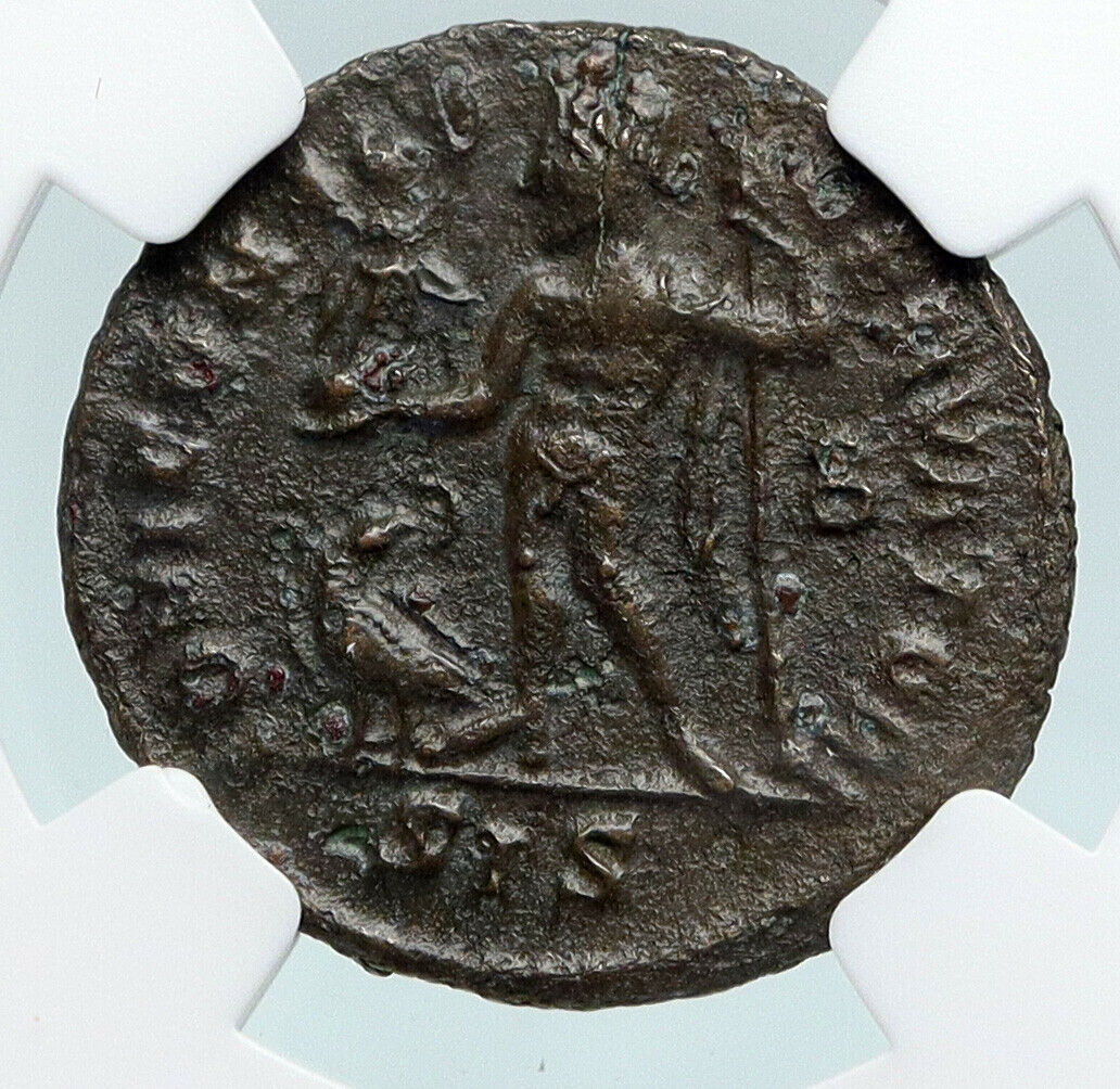 LICINIUS I Authentic Ancient 315AD Original Roman Coin JUPITER EAGLE NGC i89721