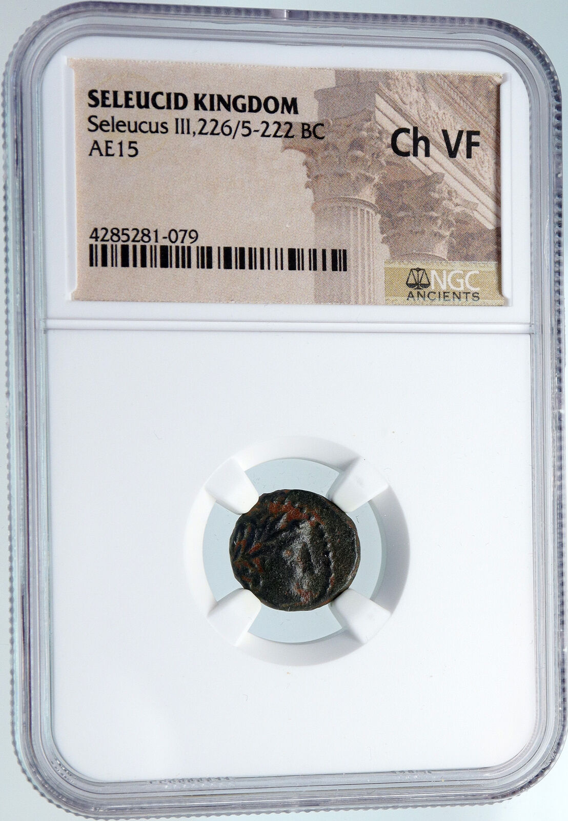 ANTIOCHUS III Seleucid Vintage ANTIQUE Ancient Greek Coin APOLLO Coin NGC i89570