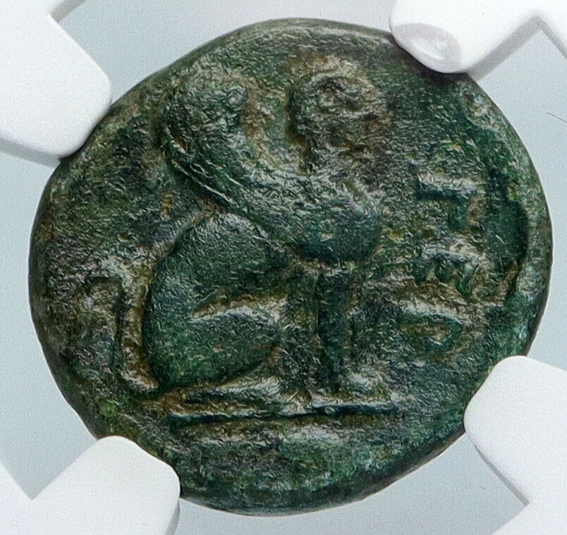 GERGIS Troas 400BC SYBIL Herophile ORACLE SPHINX Ancient Greek Coin NGC i89564