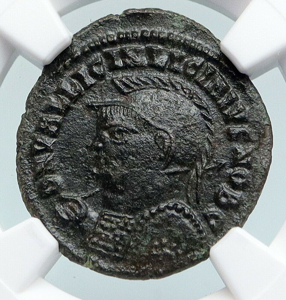 LICINIUS II Jr 321AD Heraclea Authentic Ancient Roman Coin JUPITER NGC i89718