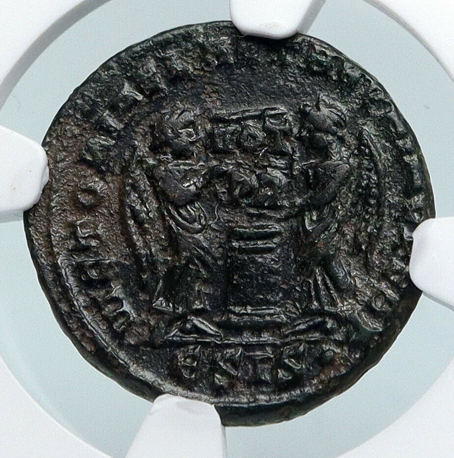 LICINIUS II Jr 318AD Heraclea Authentic Ancient Roman Coin VICTORIES NGC i89719