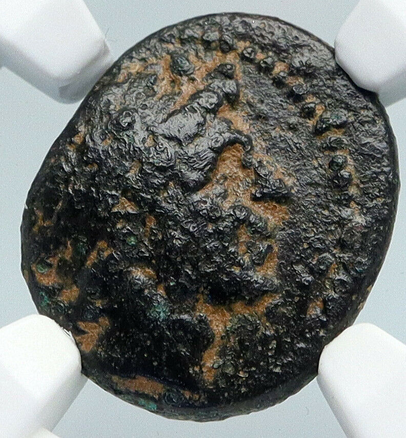 ANTIOCHOS I Soter 281BC Seleukid Authentic Ancient Greek Coin Apollo NGC i89566