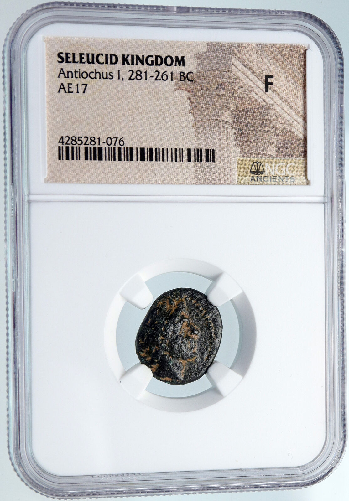 ANTIOCHOS I Soter 281BC Seleukid Authentic Ancient Greek Coin Apollo NGC i89566