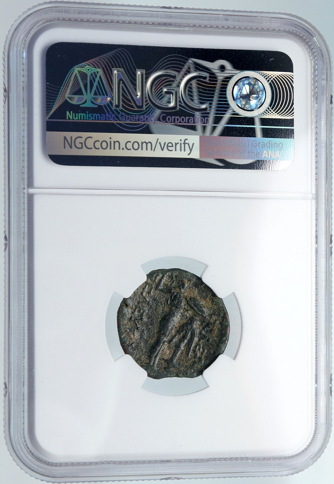 SELEUKOS I Nikator 300BC Authentic Ancient SELEUKID Greek Coin ATHENA NGC i89569