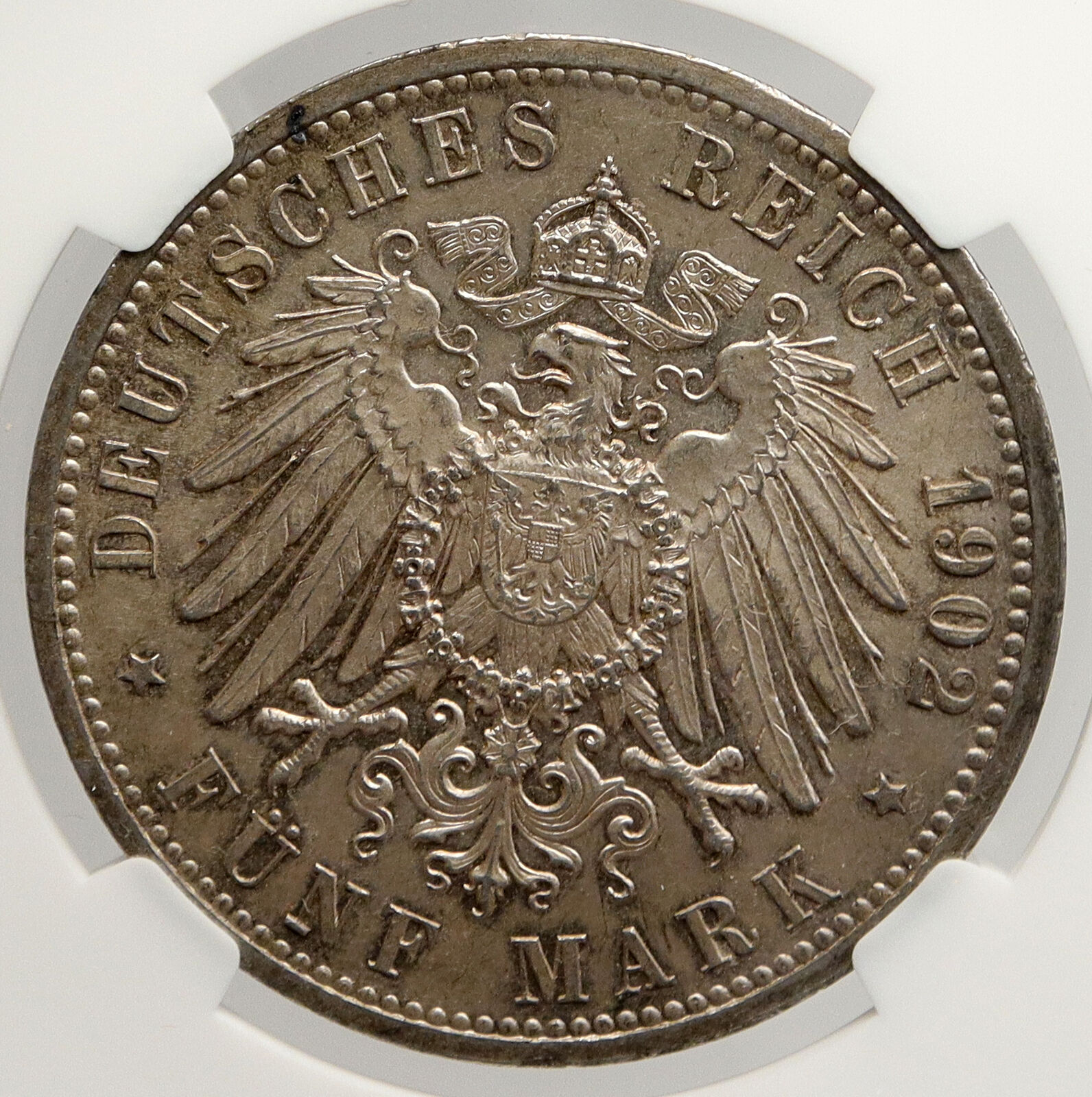 1902 Frederick I Grand Duke of BADEN Germany State SILVER 5 Mark Coin NGC i94013