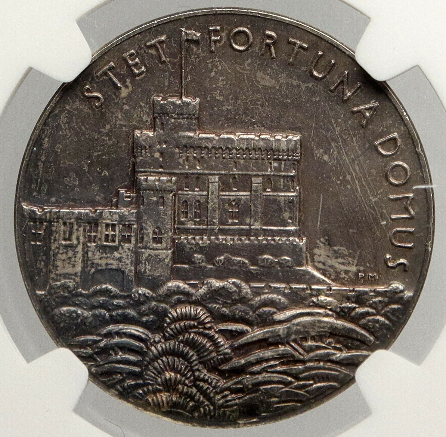 1935 Great Britain King GEORGE V Queen MARY Old Silver JUBILEE Medal NGC i94011