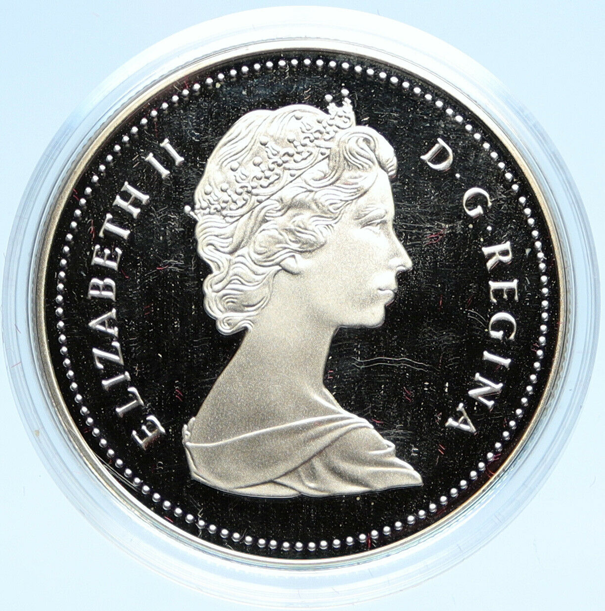 1988 CANADA UK ELIZABETH II Saint-Maurice Ironworks PROOF Silver $ Coin i98969