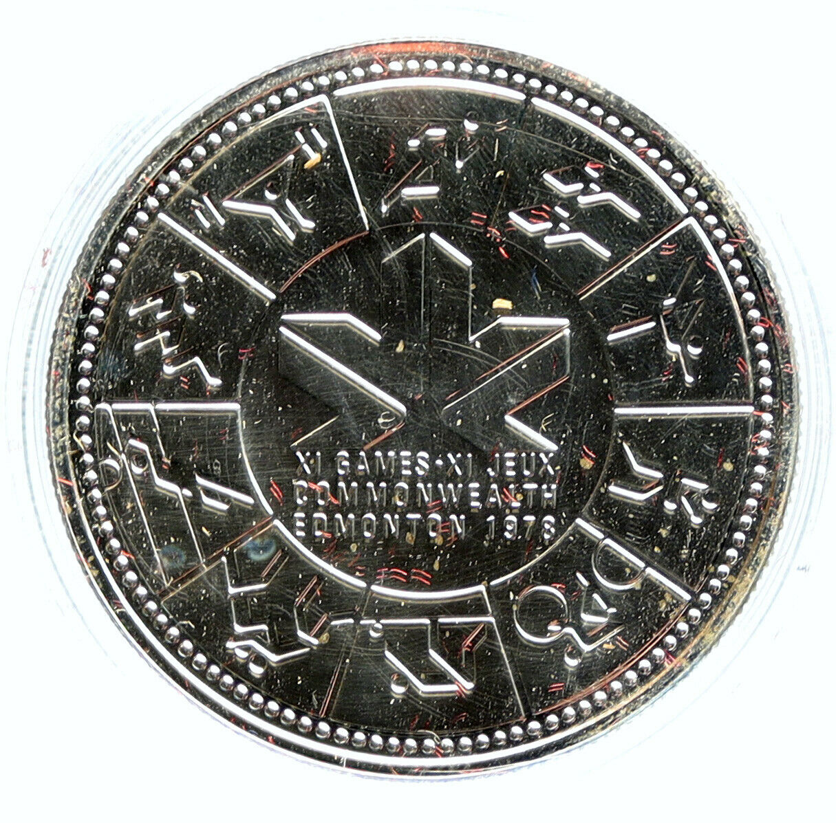 1978 CANADA Elizabeth II Edmonton Commonwealth Game Prooflike Silver Coin i98971