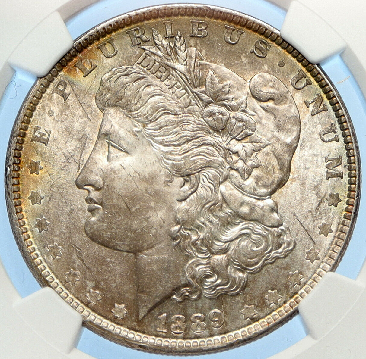 1889 P UNITED STATES of America SILVER Morgan US Dollar Coin EAGLE NGC i98380