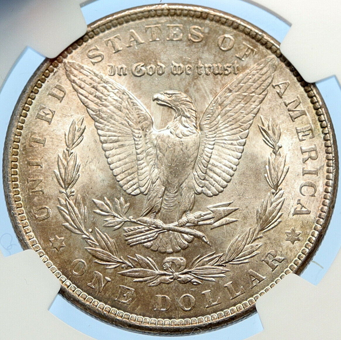 1889 P UNITED STATES of America SILVER Morgan US Dollar Coin EAGLE NGC i98380