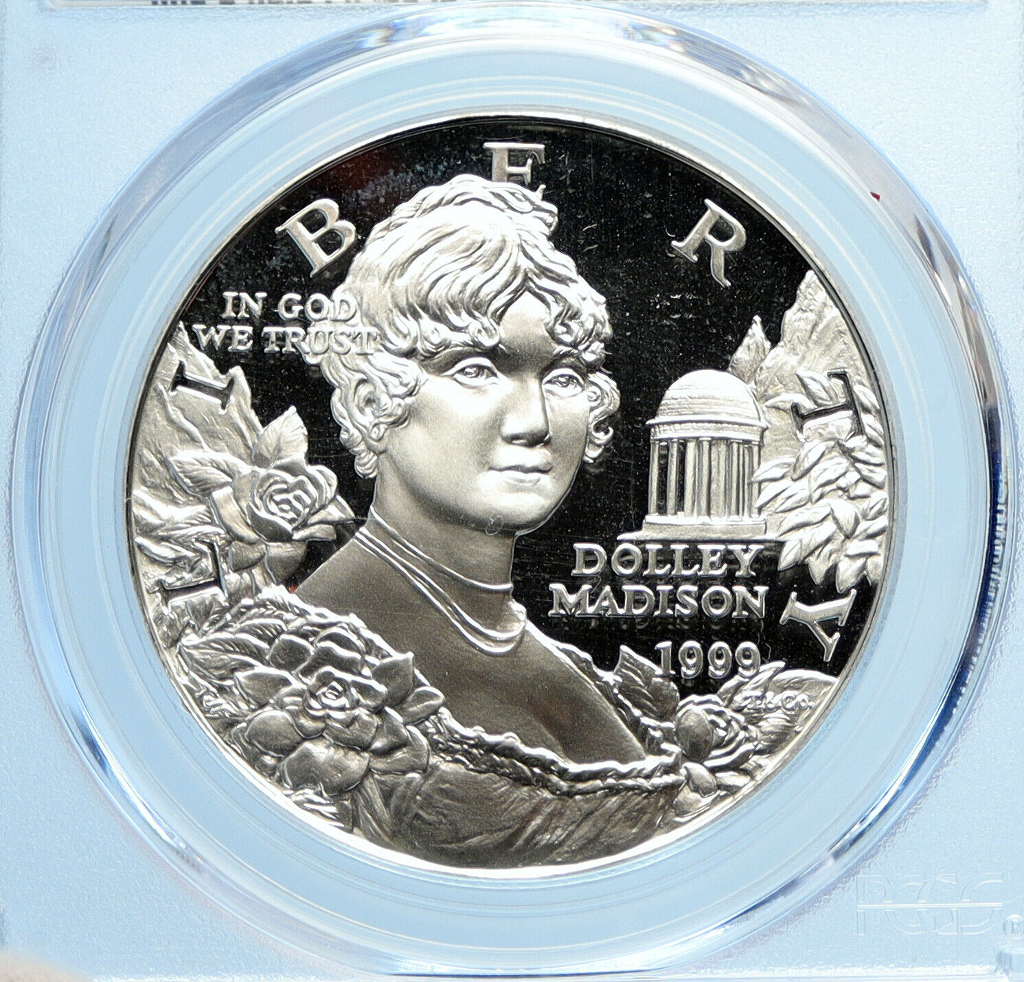 1999 USA United States FIRST LADY DOLLEY MADISON Proof Silver $ Coin NGC i97537