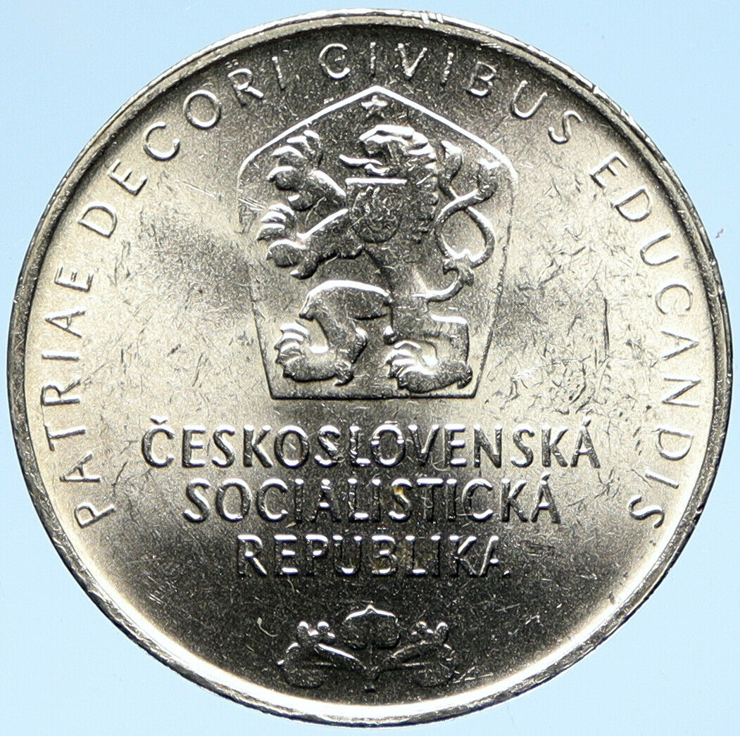 1968 CZECH REPUBLIC Czechoslovakia PRAGUE National Museum 25 Korun Coin i98944