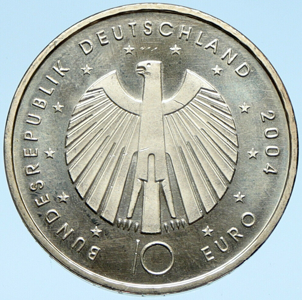 2004 GERMANY FIFA World Cup 06 Football Soccer Genuine Silver German Coin i99013