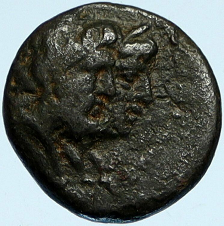 ARADOS in PHOENICIA 137BC Authentic Ancient Greek Coin ZEUS HERA & GALLEY i99845