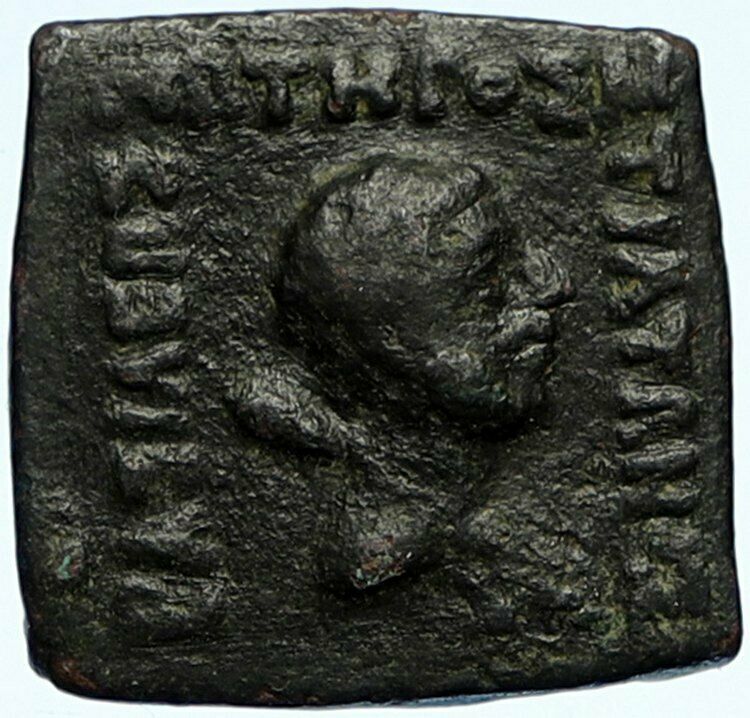 KING STRATO I 110BC Indo- Greek Ancient OLD Coin of India HERCULES NIKE i99832