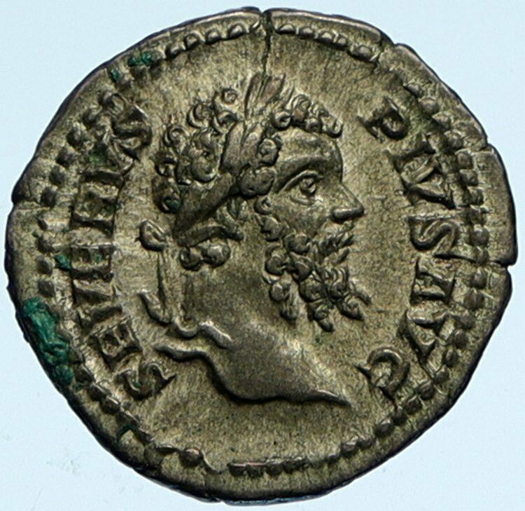 SEPTIMIUS SEVERUS Authentic Ancient ANTIQUE OLD VINTAGE Roman Coin ANONNA i99836