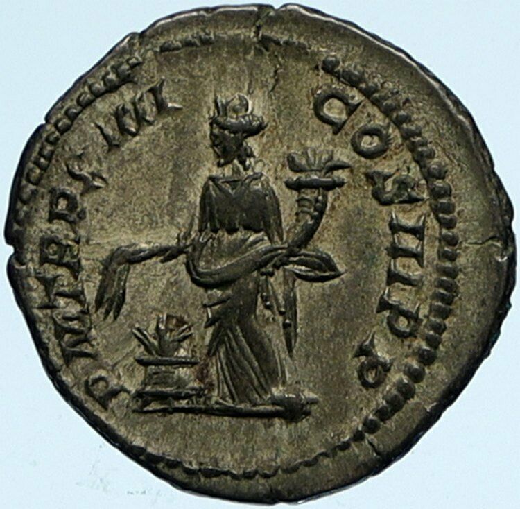 SEPTIMIUS SEVERUS Authentic Ancient ANTIQUE OLD VINTAGE Roman Coin ANONNA i99836