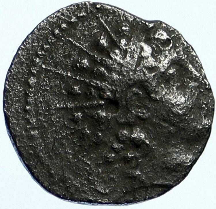 ANTIOCHOS VI Dionysos Ancient Seleukid Ancient OLD Greek Coin KANTHAROS i99466