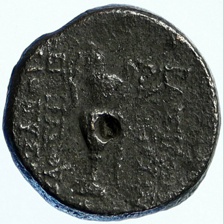 ANTIOCHOS VI Dionysos Ancient Seleukid Ancient OLD Greek Coin KANTHAROS i99466