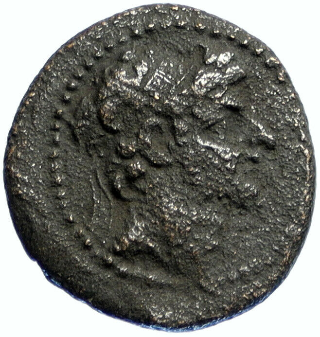 ANTIOCHOS VI Ephiphanes Nikator Seleukid OLD Ancient Greek Coin APOLLO i99455