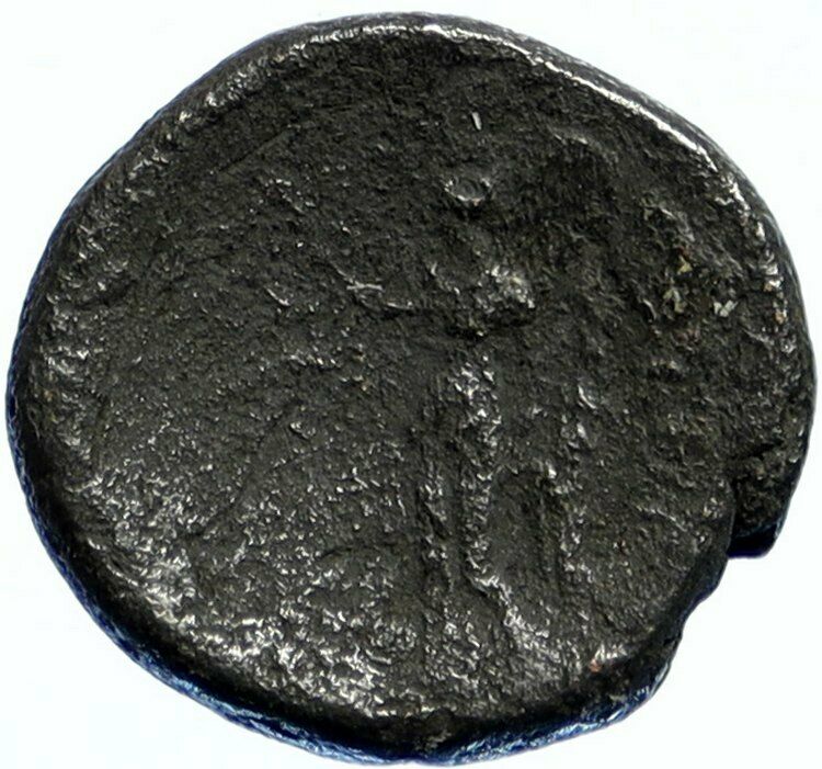 APAMEIA Seleukis ANTIQUE Ancient 31BC Authentic Greek Coin ATHENA & NIKE i99464