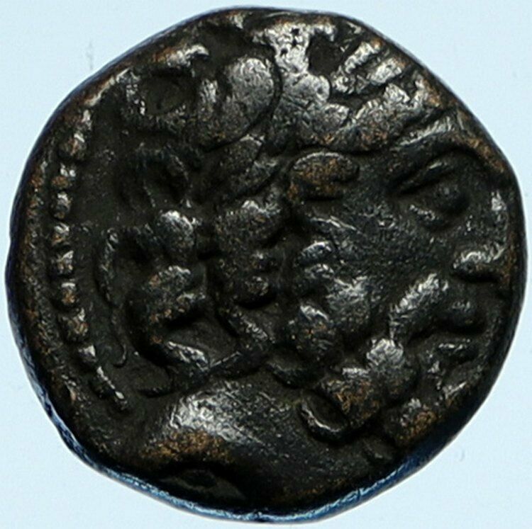 ANTIOCH on the ORONTES Seleukis Pieria OLD Ancient 63BC Greek Coin ZEUS i99881