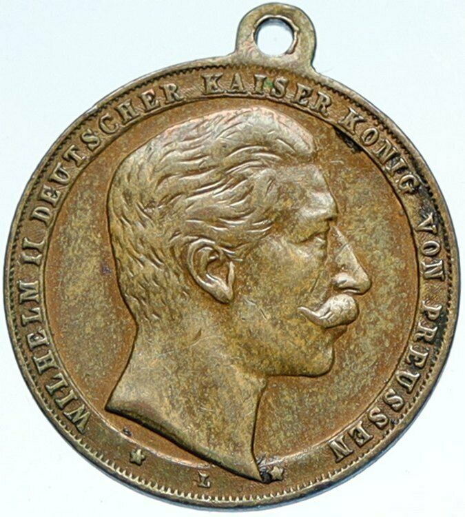 1888 WILHELM II Accession to the THRONE PRUSSIA GERMANY Coronation Medal i99920