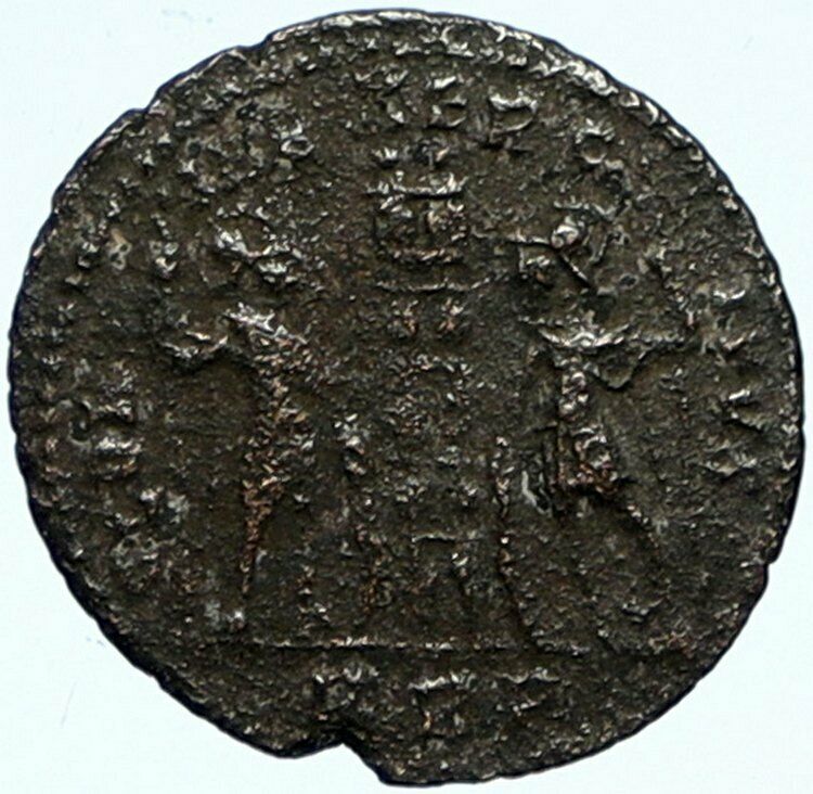 CONSTANTINE I the GREAT Authentic Ancient 330AD Trier Roman Coin SOLDIERS i99901