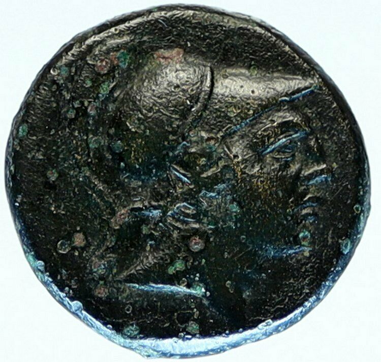 AMISOS PONTUS 100BC Mithradates VI the Great AEGIS & OLD Nike Greek Coin i98567