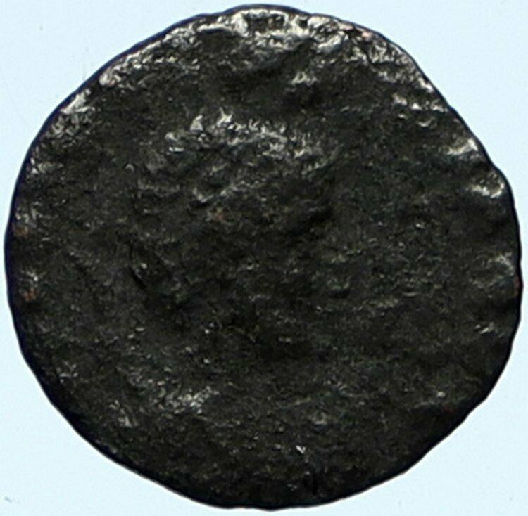 EUDOXIA Arcadius Wife 401AD Authentic Ancient Roman Coin VICTORY CHI-RHO i99900