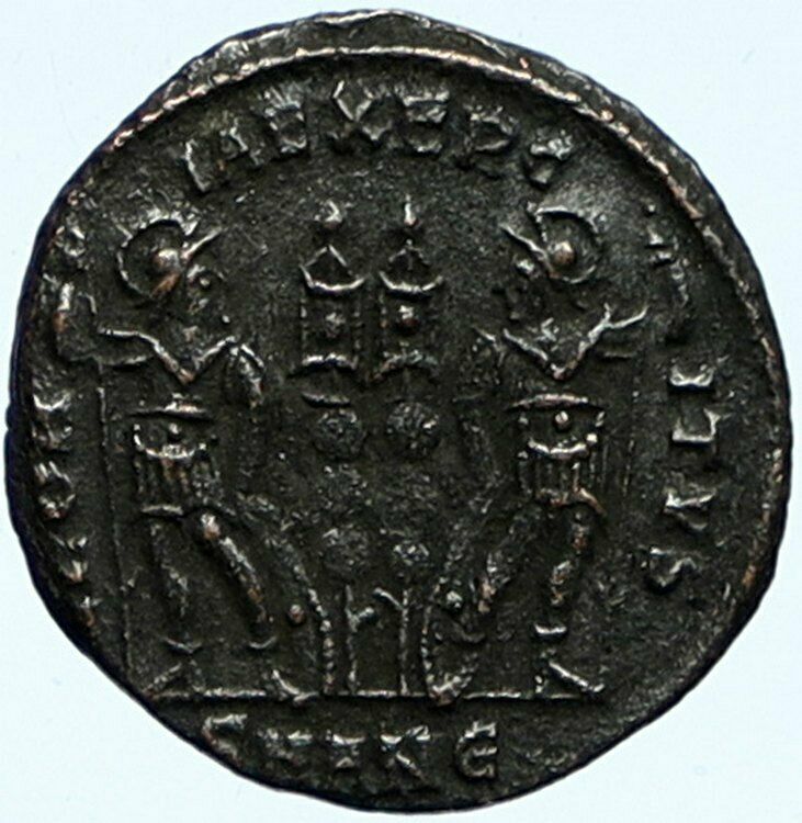 CONSTANTINE II son of Constantine the Great Ancient Roman Coin SOLDIERS i99896