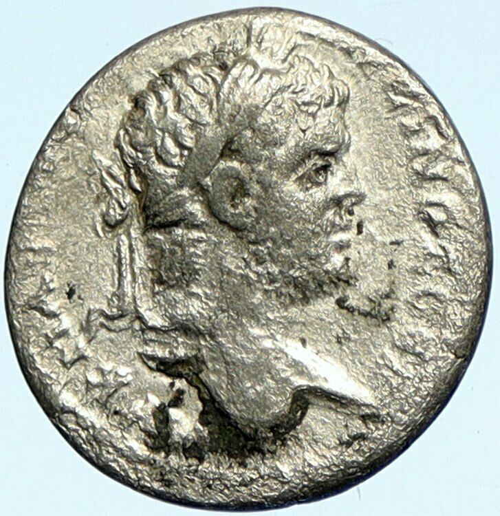 CARACALLA Cappadocia Ancient Authentic Roman Coin Agalma of MOUNT ARGAEUS i98522