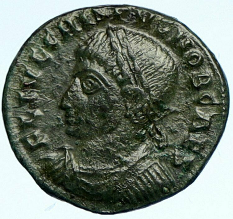 CRISPUS Ancient 324AD Antique Authentic Roman Coin Thessalonica WREATH i98592