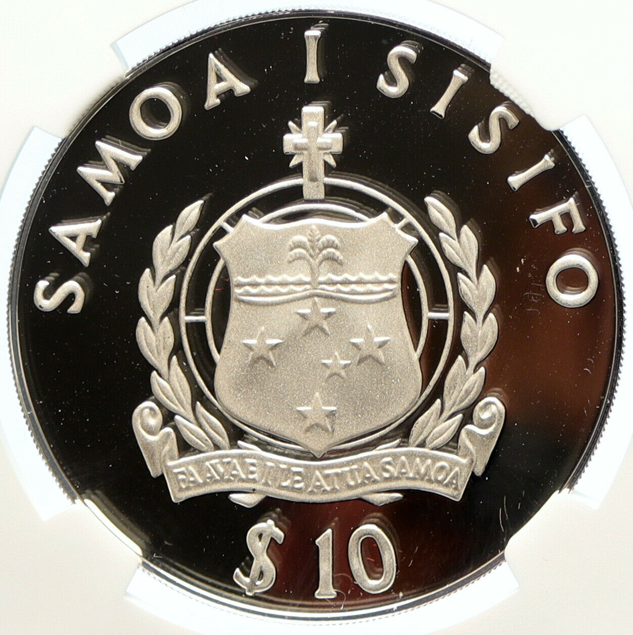 1982 SAMOA UK British COMMONWEALTH GAMES Proof Silver $10 Tala Coin NGC i99951