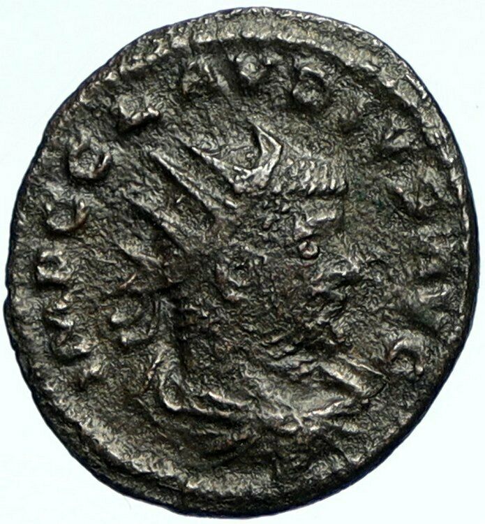 CLAUDIUS II Gothicus Authentic Ancient 268AD Antioch Roman Coin w MERCURY i98589