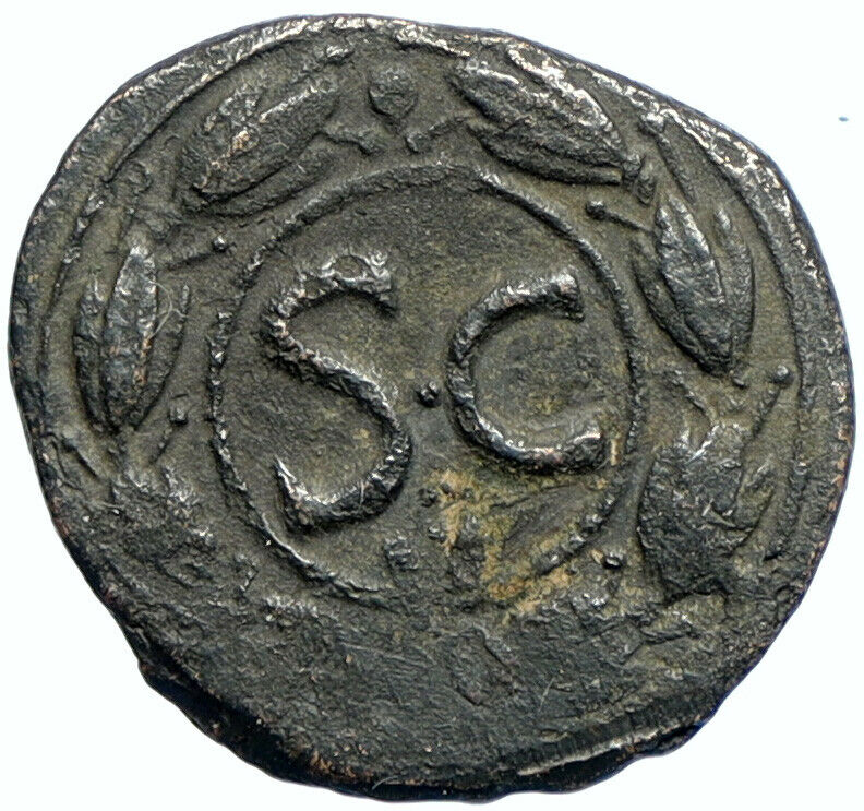 AUGUSTUS 25BC Antioch in Seleukis Pieria Ancient Roman Coin w SC Wreath i98587