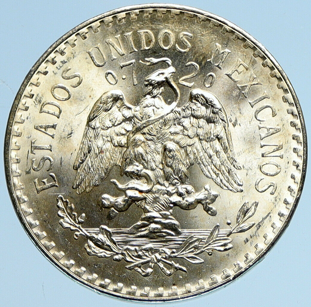 1933 Mo MEXICO Large Eagle Liberty Cap Mexican Antique Silver 1 Peso Coin i97953