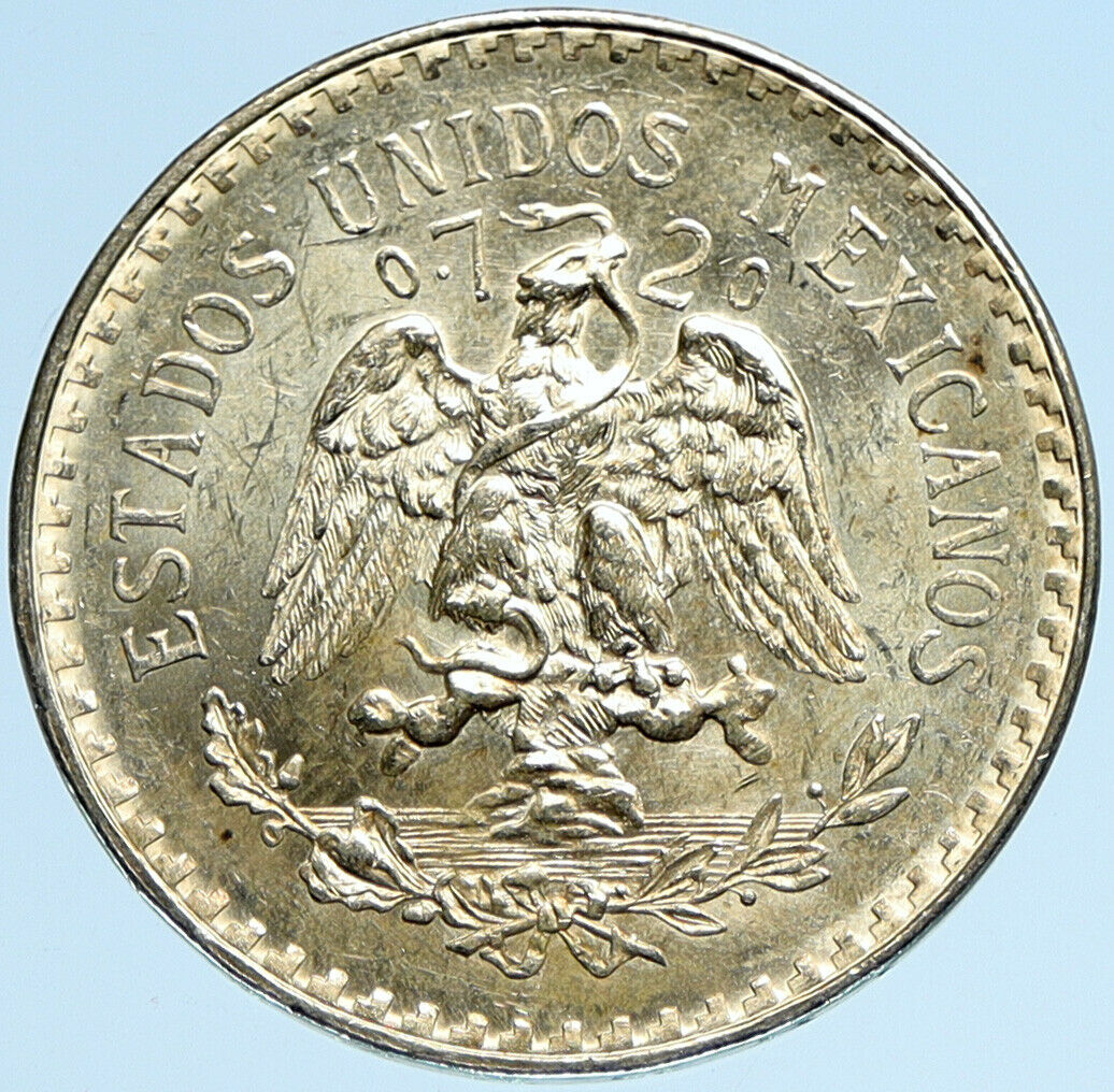 1940 Mo MEXICO Large Eagle Liberty Cap Mexican Antique Silver 1 Peso Coin i97949