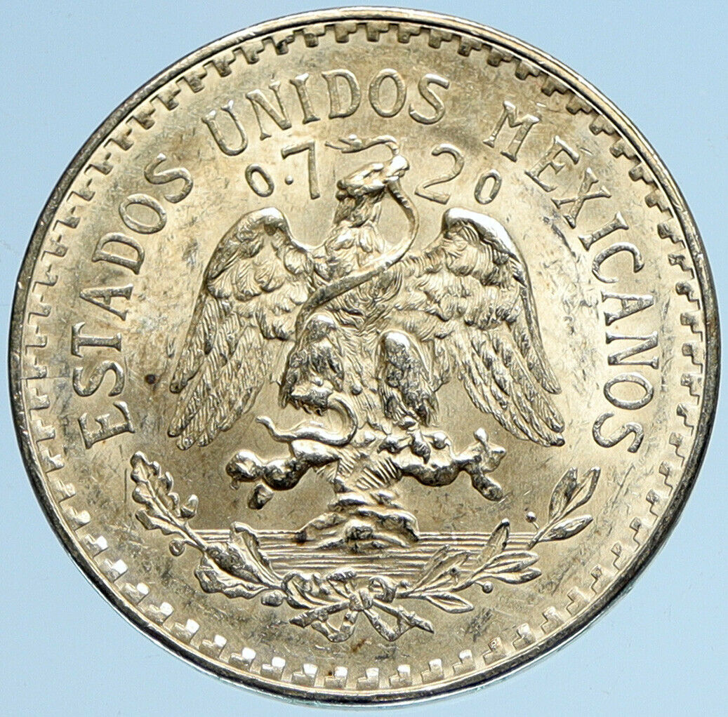 1940 Mo MEXICO Large Eagle Liberty Cap Mexican Antique Silver 1 Peso Coin i97948