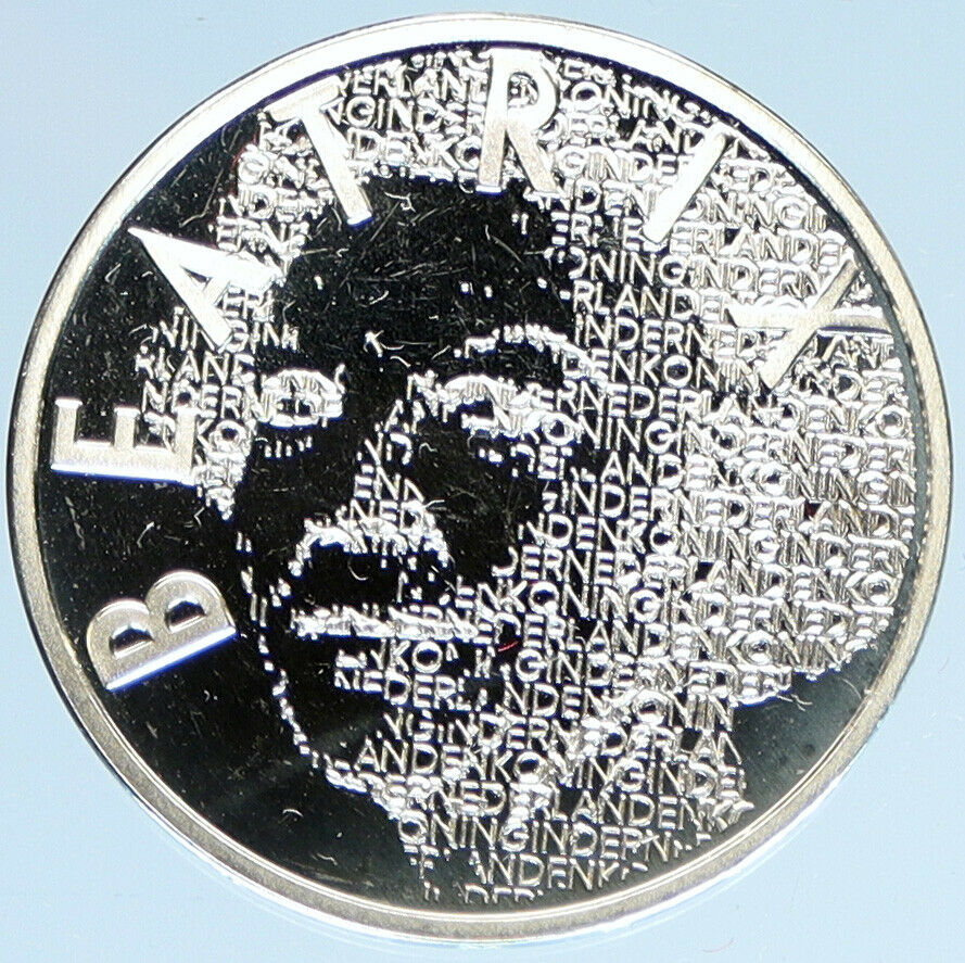 2003 NETHERLANDS Queen Beatrix Artist VAN GOGH Proof Silver 5 Euro Coin i97895