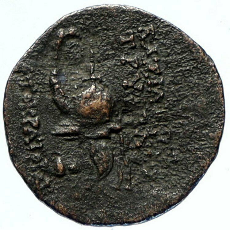 TRYPHON Rare Ancient 142AD Seleukid Authentic Ancient Greek Coin w HELMET i97472