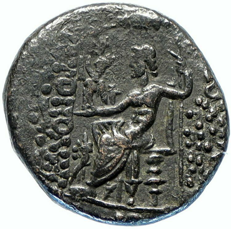 ANTIOCH in SELEUKIS and PIERIA Ancient OLD Greek Coin Zeus & Nike RARE i97474