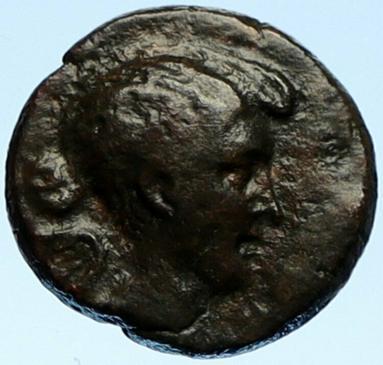 FULVIA wife of MARK ANTONY Rare Authentic Ancient Antique OLD Roman Coin i99097