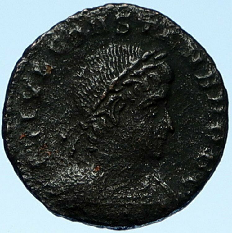 CONSTANS Authentic Ancient 333AD Antique Roman Coin LEGIONARY SOLDIERS i99102