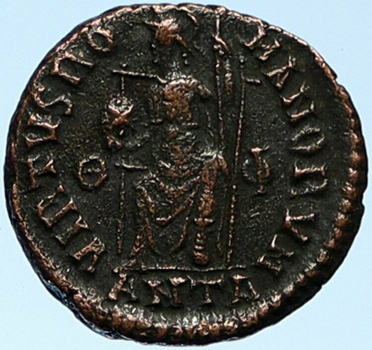 GRATIAN 378AD Constantinople Authentic Genuine ANCIENT Roman Coin ROMA i99104