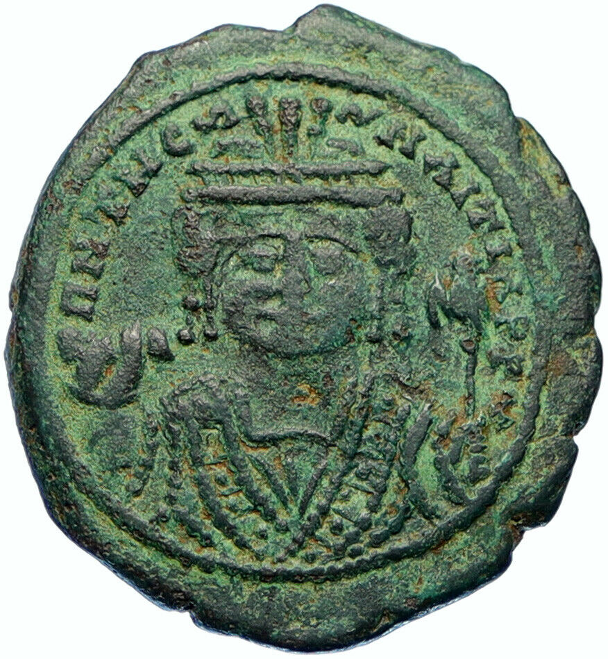 TIBERIUS II CONSTANTINE Authentic Ancient 578AD OLD Follis Byzantine Coin i99080